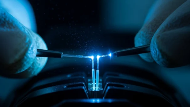 Fibre optic splicing work